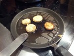 Blinis en cuisson