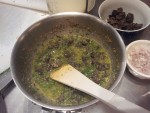 beurre, échalotes, persil et escargots