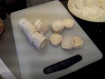 bûche de chèvre tranchée