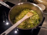 poireaux en cuisson