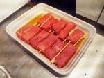 brochettes en marinade