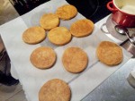 disques de pâte feuilletée après cuisson