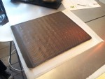 Rond de pâte feuilletée entre 2 plaques