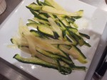 tagliatelles de courgettes assaisonnées