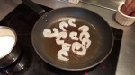 gambas en cuisson