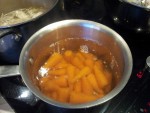 Carottes en cuisson