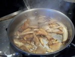 Chanterelles en cuisson 2